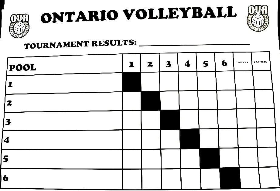 SS-003 OVA Laminated Volleyball Pool Boards