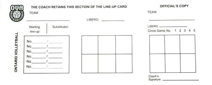 SS-002 OVA Coach's Line-up Cards